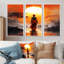 Orange Orange Journey III - ensemble d'art mural paysage africain-107212699-107212706