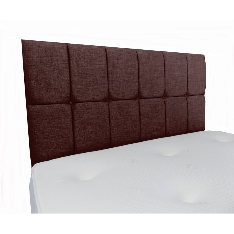 Fariz Upholstered Headboard, Burgundy, Small Single (2'6), Plush Velvet