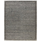Hearthstone Hand Knotted Wool No Pattern And Not Solid Color Area Rug in Brown/Gray