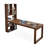 Light-walnut Rectangular Solid Wood desk-1253497317