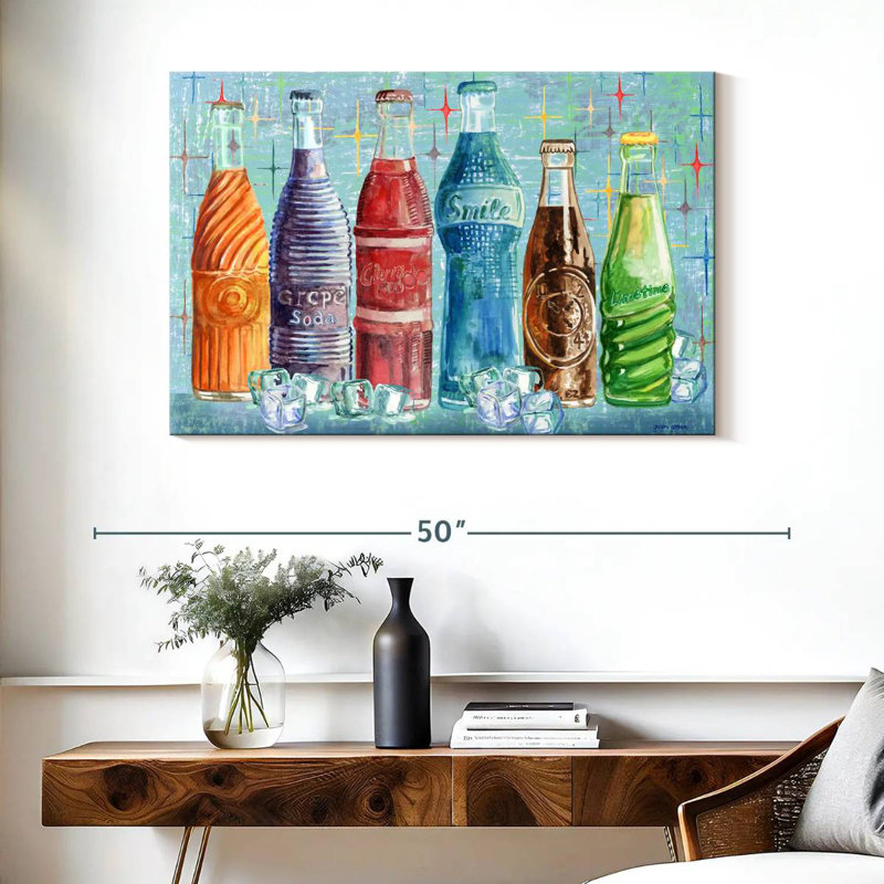 Bouteilles de soda Yarlin, H 26 po x l 39 po