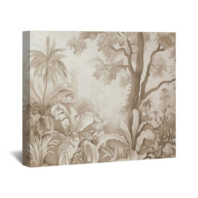 Toile tropicale tendue - décoration murale nature