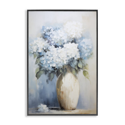 Art blanc et bleu par Gina Kelly bg-188