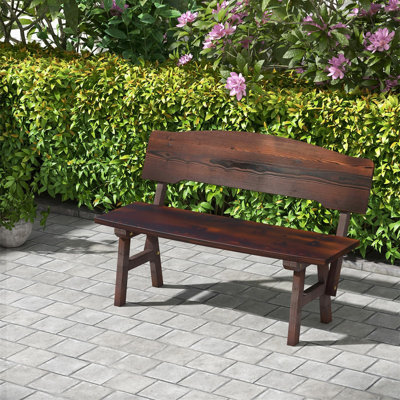 Manufactured Wood Wood Outdoor Bench