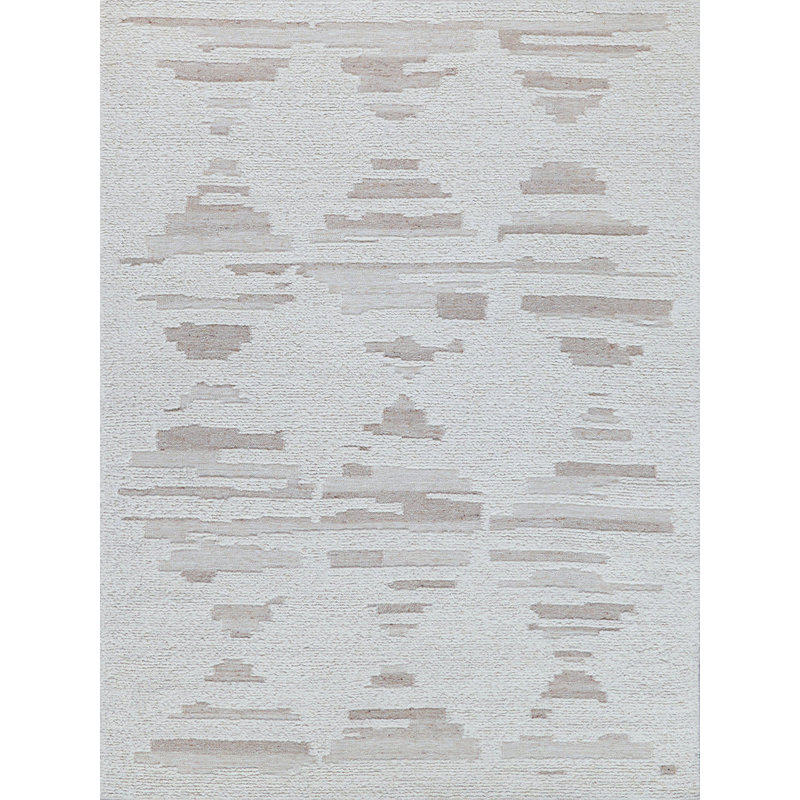 Canyon Wool Area Rug in Ivory/Beige, Rectangle 8' x 10'