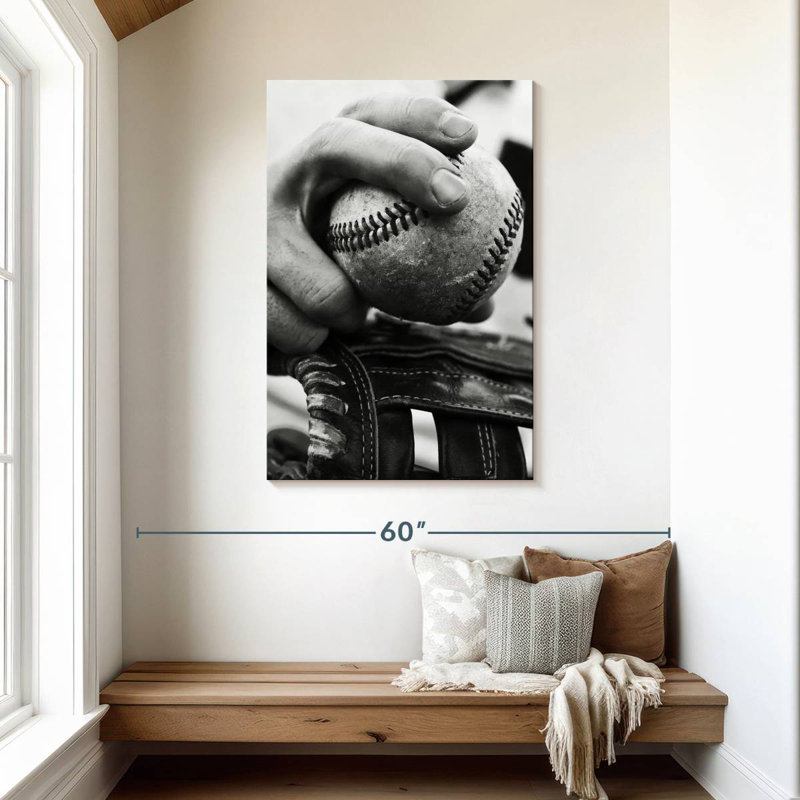 Pichet de baseball Sireci BW, H 45 po x l 30 po