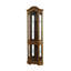 Armoire de sol vitrée lumineuse pour angle à 5 côtés fixée au mur Clayborne-33681490