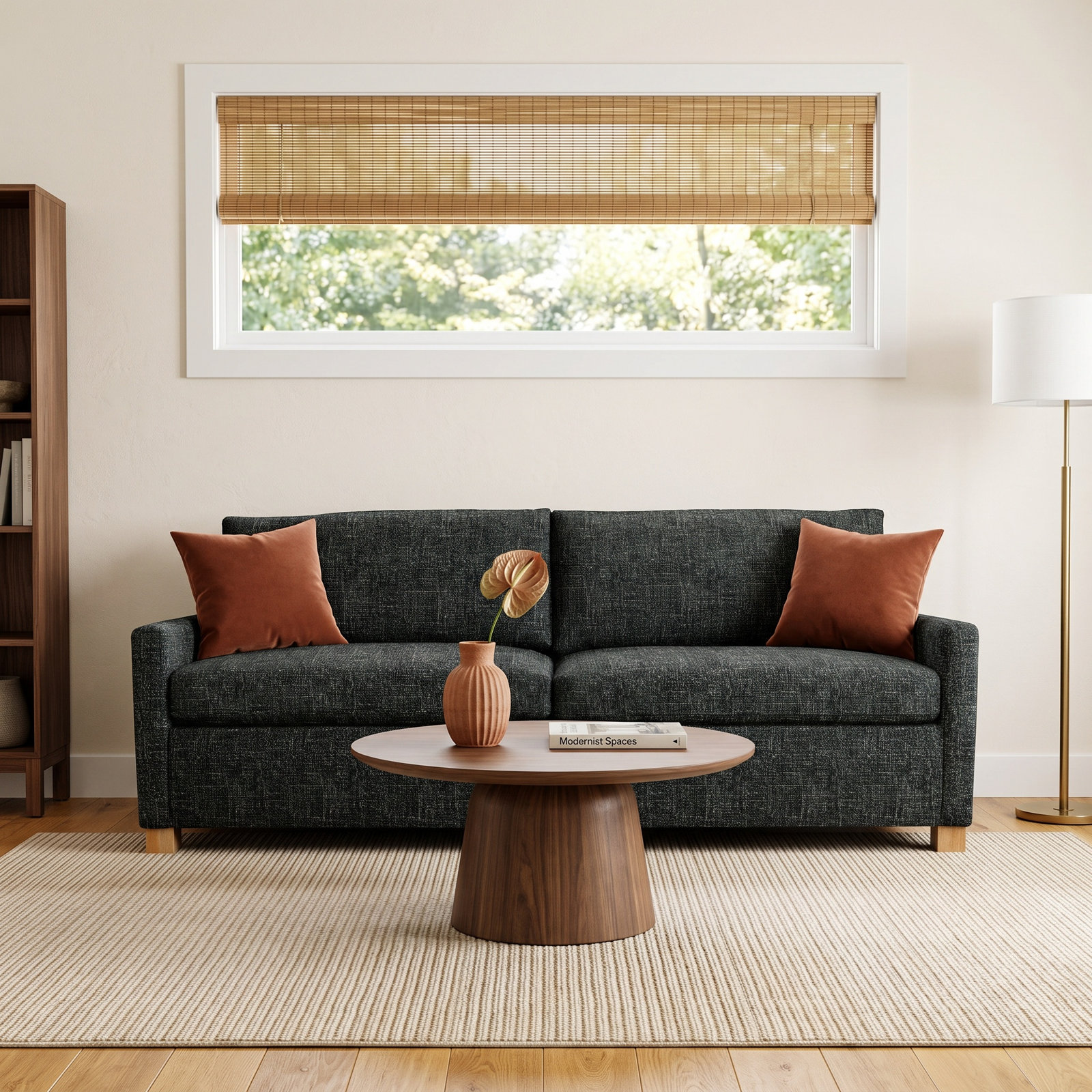 Louisa 87" Sofa Bed, Connelly Crow Performance Tweed