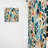 Addario - Blue Ferns Symphony - Modern Velvet Curtain - Room Darkening - 1 panel-2071778115