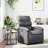 vidaXL Recliner Chair, Adjustable Backrest/ Footrest, Leather-97814416