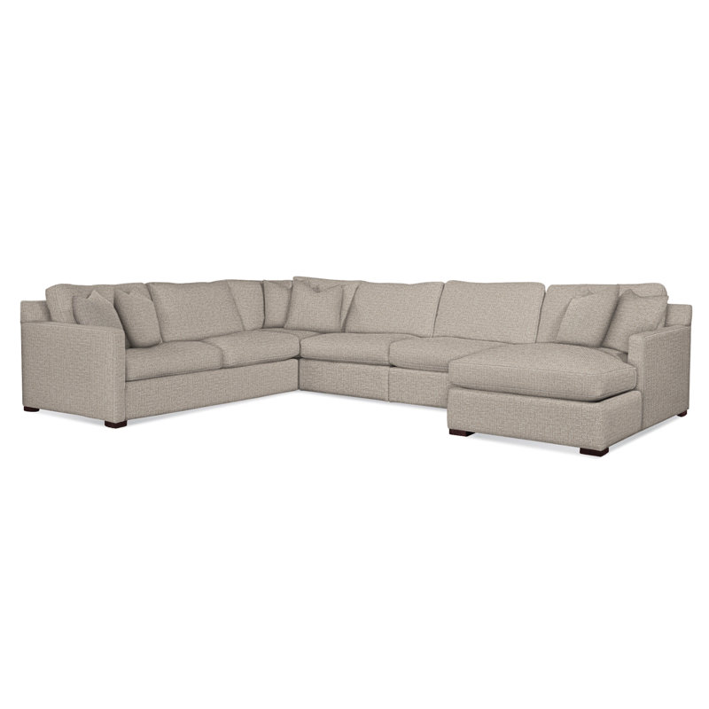 Bel-Air U-Sectional, Left Hand Facing, Beige Performance Fabric; 0851-73, Java Finish