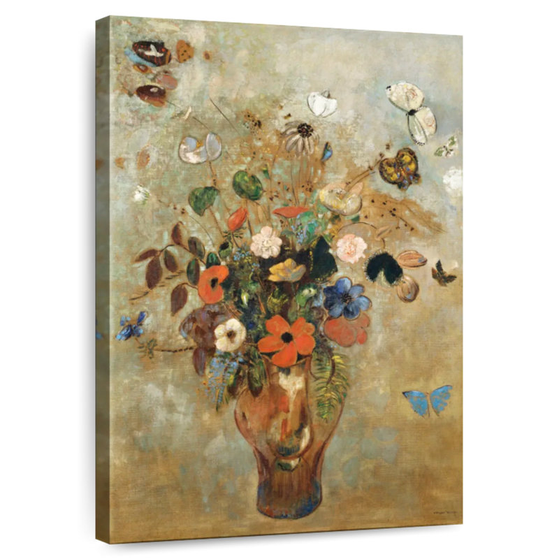 Harnek Nature morte aux fleurs 1905, H 51 po x l 34 po
