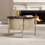 Table basse ronde 30 "avec rangement et porte coulissante Vintage-672190581-672190580