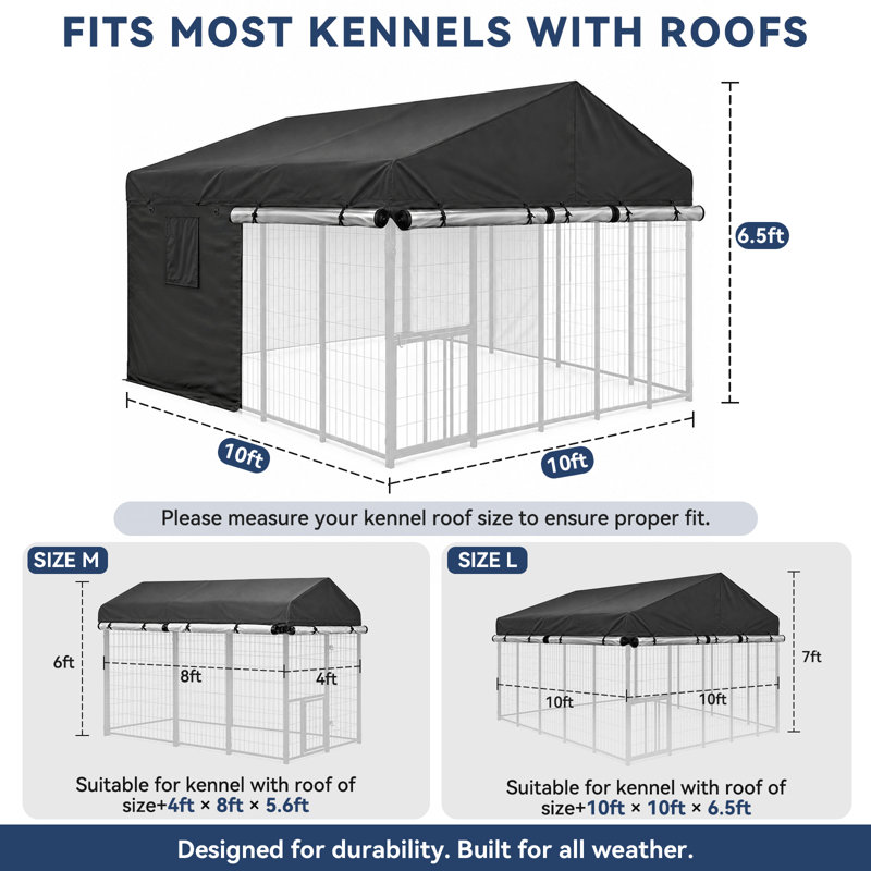 Housse de chenil, 10.ftx10.ft Insulated Kennel cover