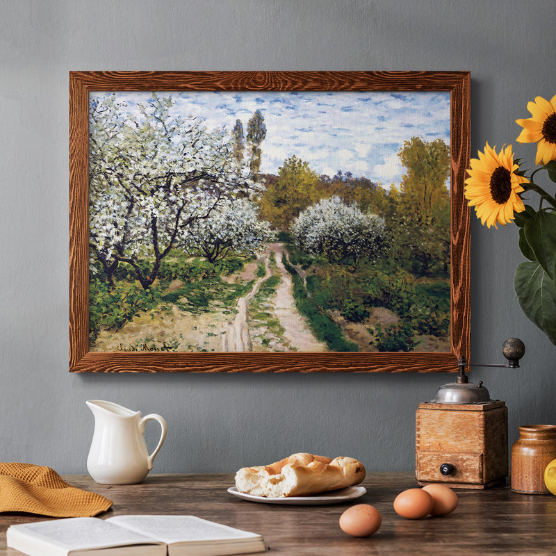Trees in Bloom, 1872, reproduction d'art sur toile, Érable, H 22 po x l 32 po x P 1,5 po