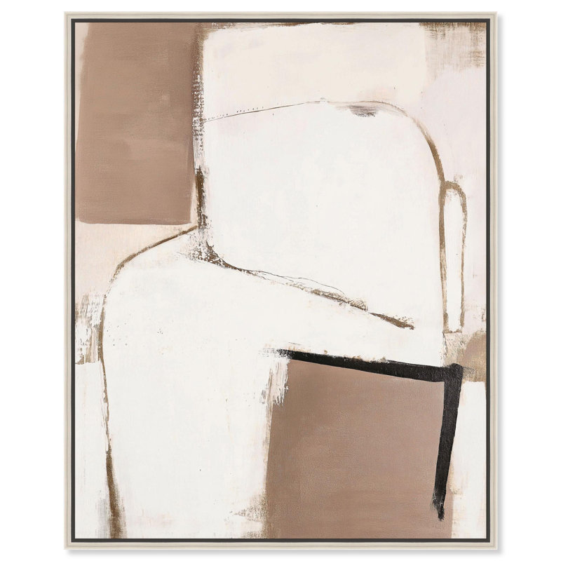 «Reclining Form I Decor» par Art Remedy, H 30 po x l 36 po, Cadre argenté