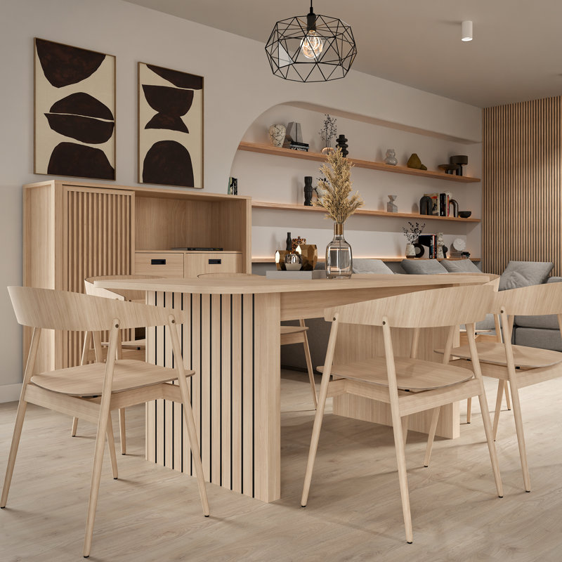 JYTANA Extendable Birch and Pine Dining Table