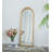 19"x56" Wood Floor Mirror, Full Body Mirror Dressing Make up Mirror