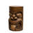 19.6"H Concrete Outdoor Side Table The Grande Tiki God Kanaloa Teeth Indoor Ornamental Outdoor Table Statues For Garden, Patio, Backyard, Lawn, House, Office Decor