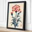 Carnation in Red Botanical - Wrapped Canvas-205798780-205798782