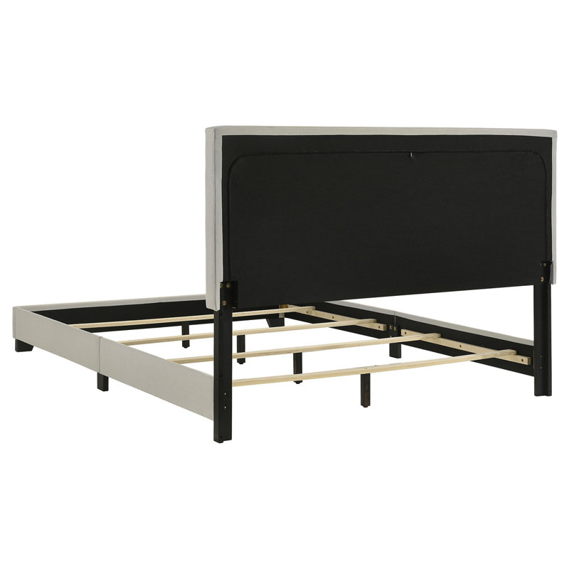 Efram Cream Upholstered Queen Bed