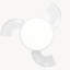 Ventilateur de plafond rétractable sans pales 24 "avec lumière et télécommande-1590628068