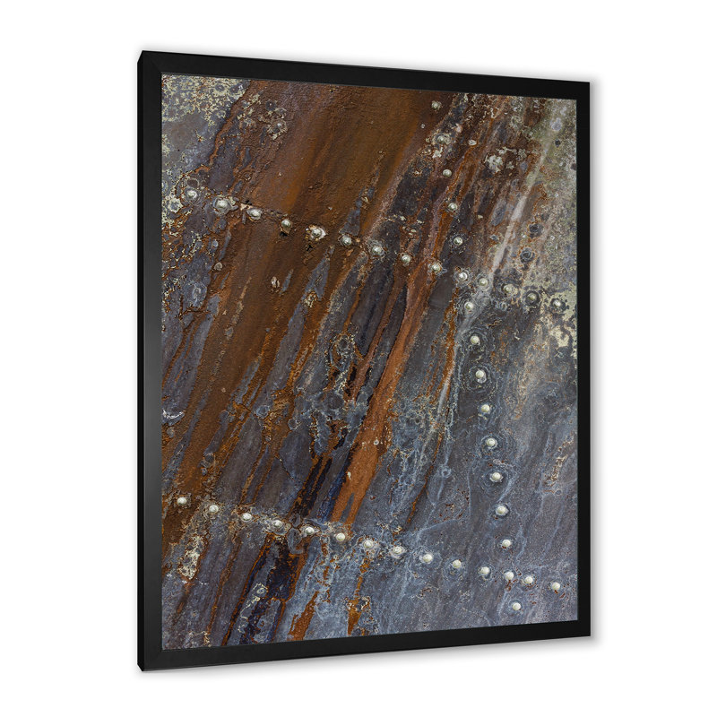 Plaque d'aluminium avec détails en aluminium, Cadre noir, H 20 po x l 12 po x P 1 po