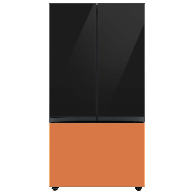 Samsung 24 cu. ft. Smart Bespoke 3-Door French-Door Refrigerator with Customizable Panel Colors and AutoFill Water Pitcher in Custom Panel-Ready