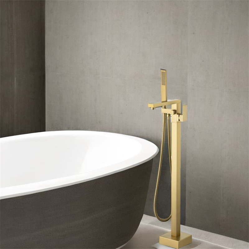 Floor Tub Filler, Gold