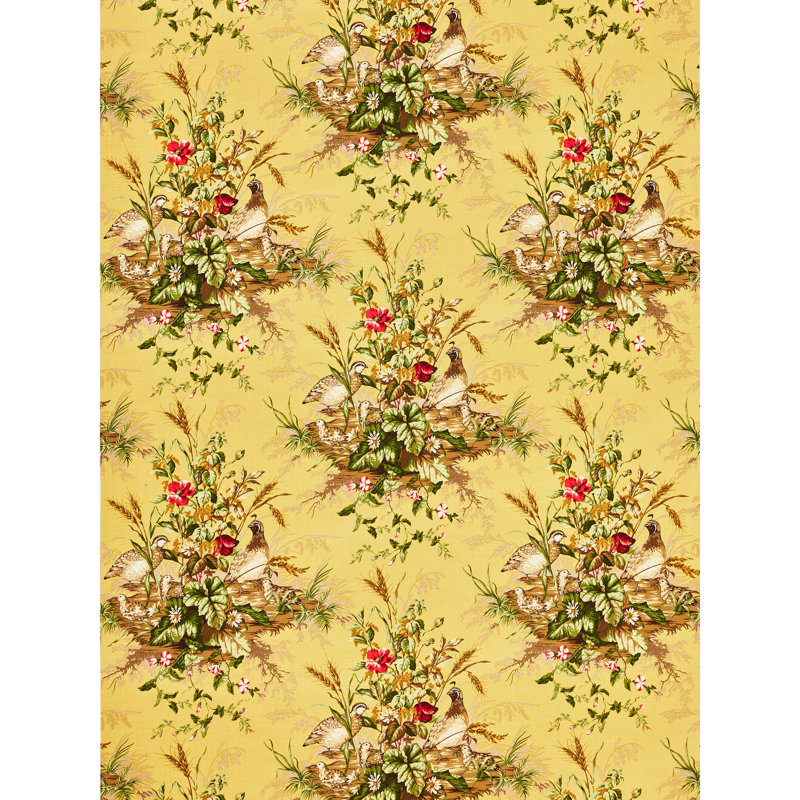 Edwin's Covey Fabric, Multi/Mustard