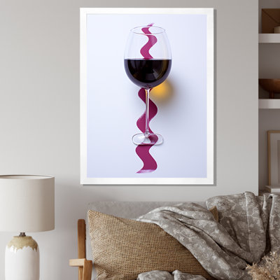 «Red Wine Glass», présentation sur toile