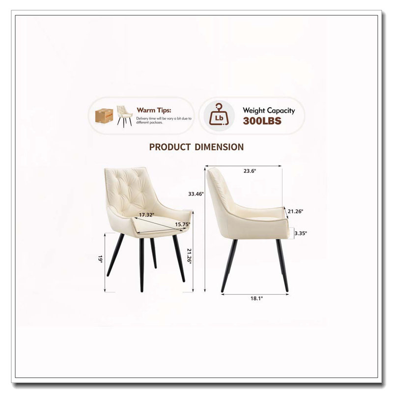 Faux Leather Dining Room Chair, Metal Kitchen Chairs With Gold Mesh Texture And Black Sanded Legs, Flat Back Upholstered Chair