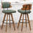 Modern Swivel Upholstered Leather Counter & Bar Stool-2059424400-2059424401