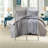 Modern Bedding Sets, 100% Cotton For King/cal King, Charcoal Sateen Weave
