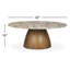 Mellonia 42" Round Genuine Marble Coffee Table