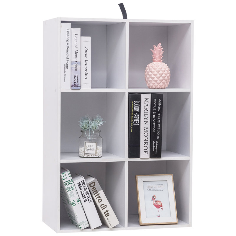 Hassi Engineered Wood Cube Bookcase, White