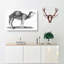 Arabian Camel in Black and White by George Shaw - Wrapped Canvas Drawing Pint - Wrapped Canvas-55367622