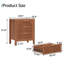 Table de chevet 3 tiroirs 27,6 po de hauteur-486211910