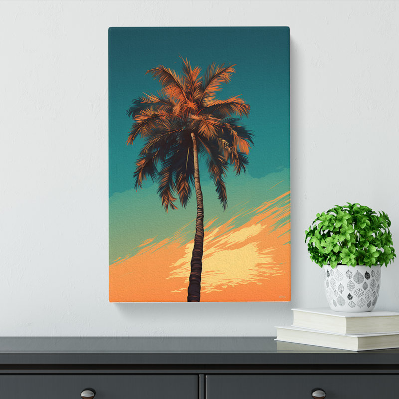 Palm Tree Realism - Wrapped Canvas, 76cm H x 50cm W x 3cm D