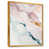 Toile avec cadre flottant or