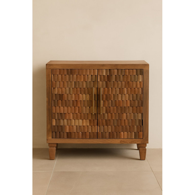 Solid Wood 2 - Door Standard Accent Cabinet