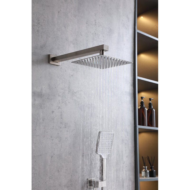Petar Pressure-Balanced All-In-One Kit with Rough in-Valve, Brushed Nickel