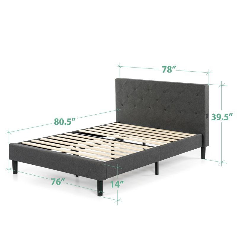 Shalini Upholstered Platform Bed, King