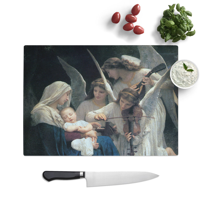 Song of the Angels by William Adolphe Bouguereau Chopping Board, 0.4cm H x 28.5cm W x 39cm L