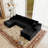 4 - Piece Corduroy Sectional-667607872-667607879
