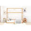Lit simple en bois