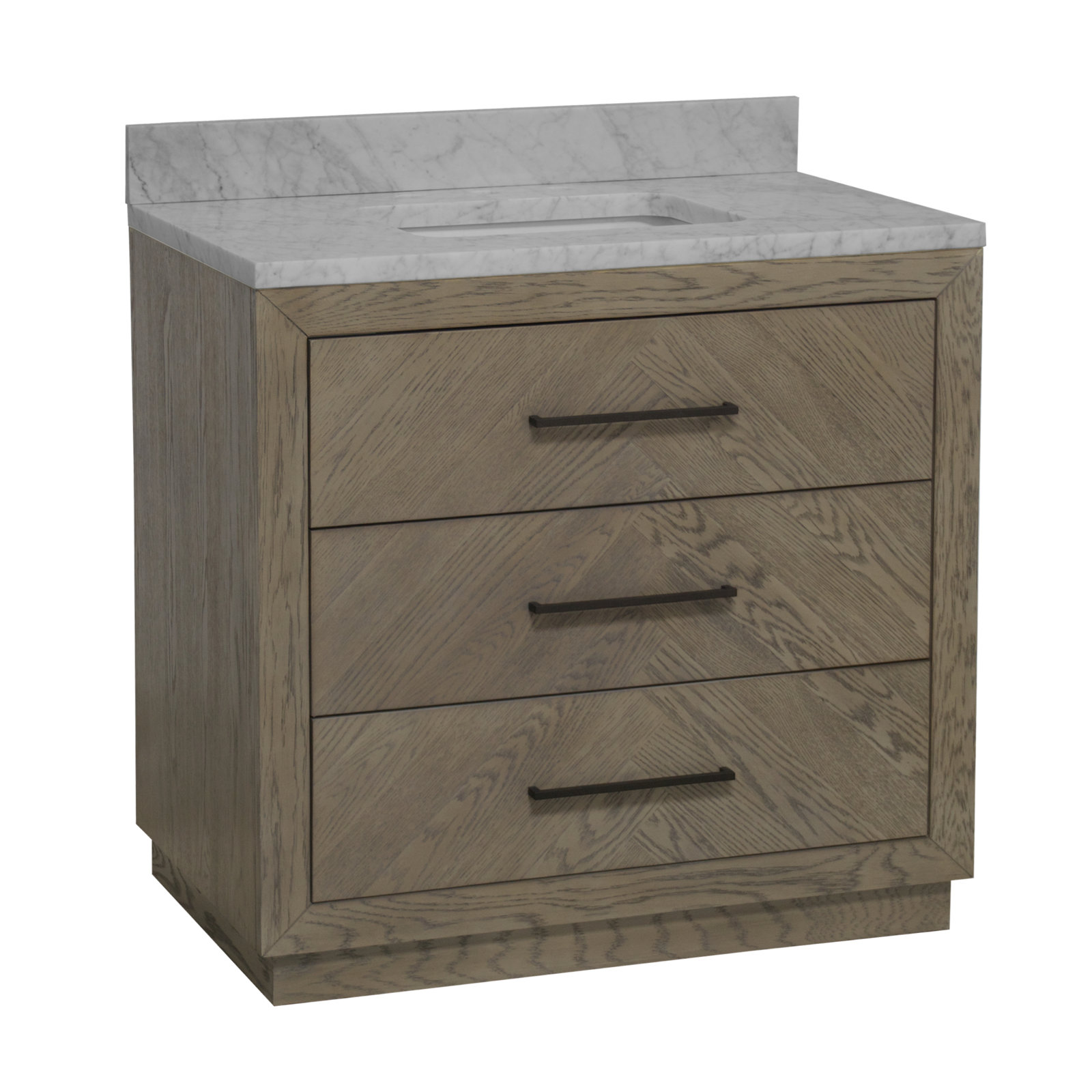 Rumalda 36'' Single Bathroom Vanity, Gray Oak