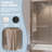 50" - 54" W x 70" H Double Sliding Framed Shower Door with Clear Tempered Glass-92398413