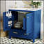 Meuble-lavabo moderne de 30 pouces avec lavabo simple encastré, poignées élégantes et rangement spacieux pour un look élégant-1190180394