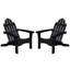 Chaises Adirondack Amish Casual 800 lb résistantes et traitées, ensemble de 2-2092361616